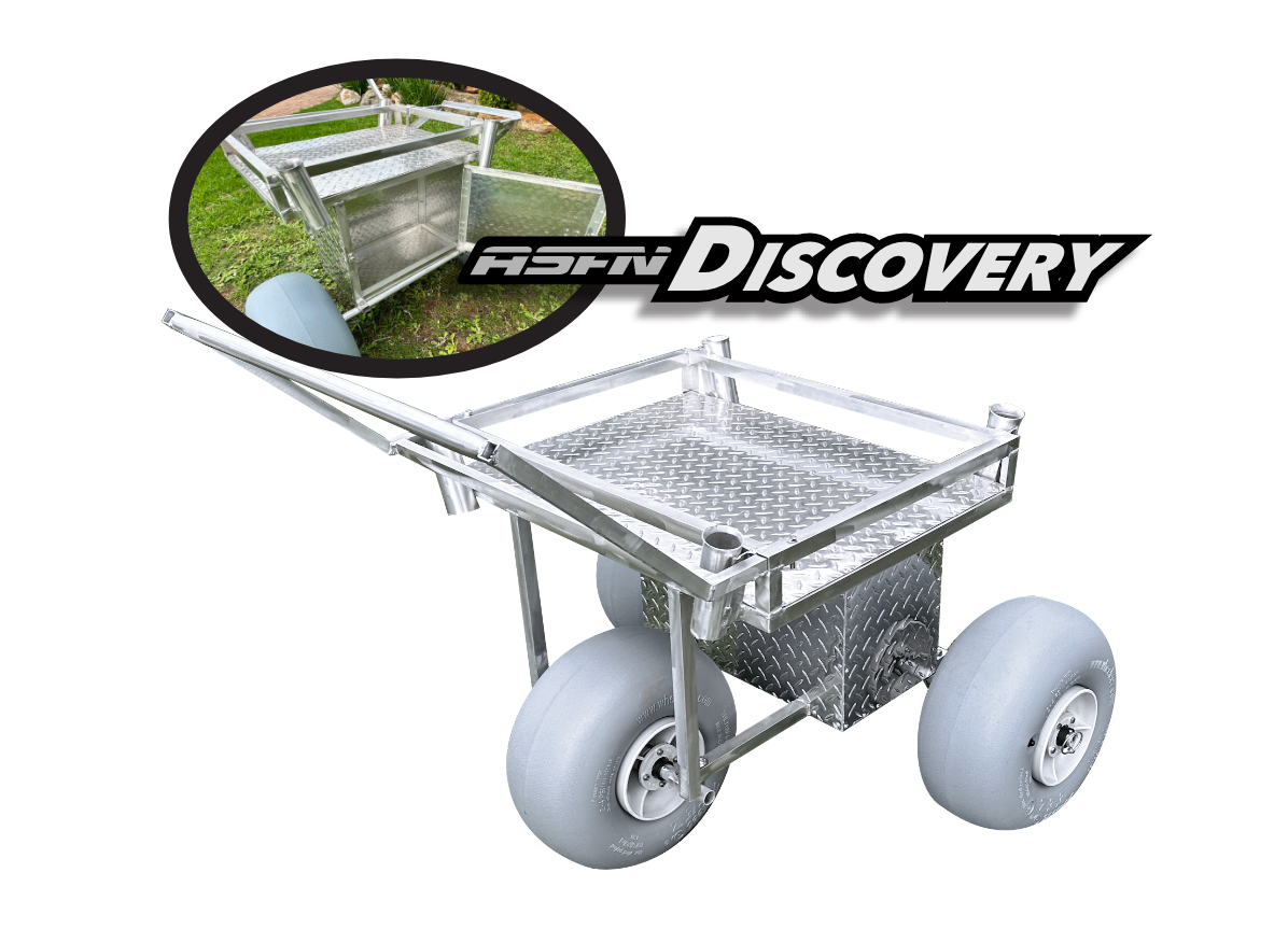 ASFN Discovery Beach Trolley including 3 x Large Vanhunks Wheels